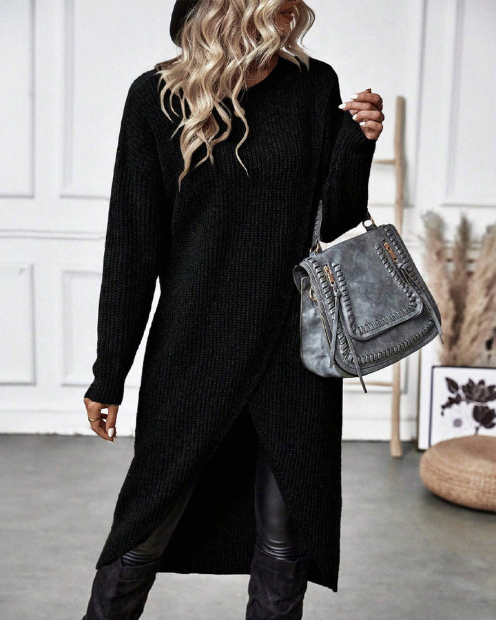 Mune | Sweater dress with irregular hem