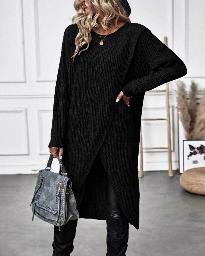 Mune | Sweater dress with irregular hem