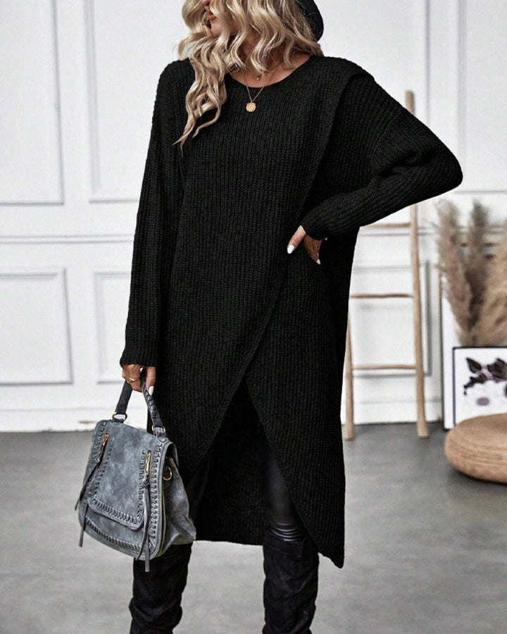 Mune | Sweater dress with irregular hem