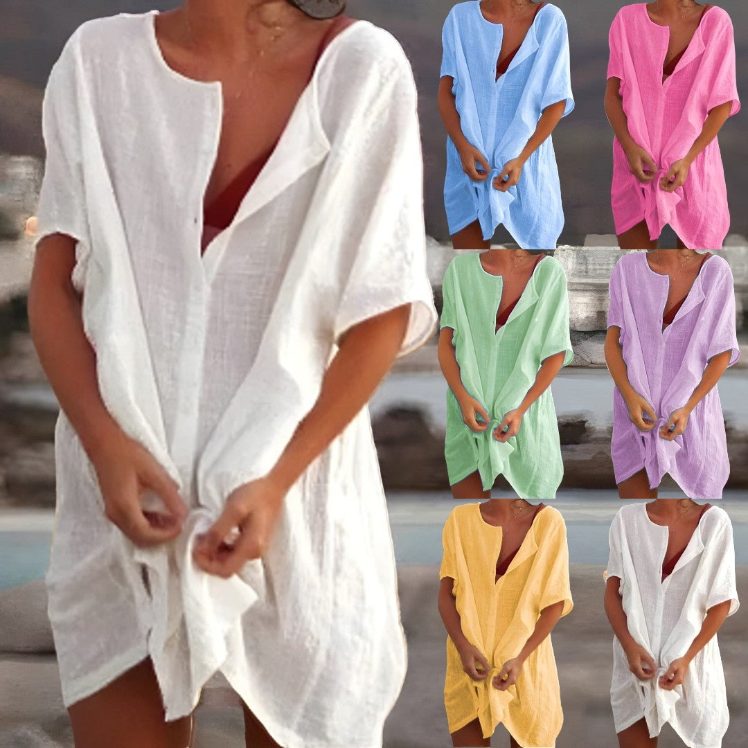 Airy cotton summer dress