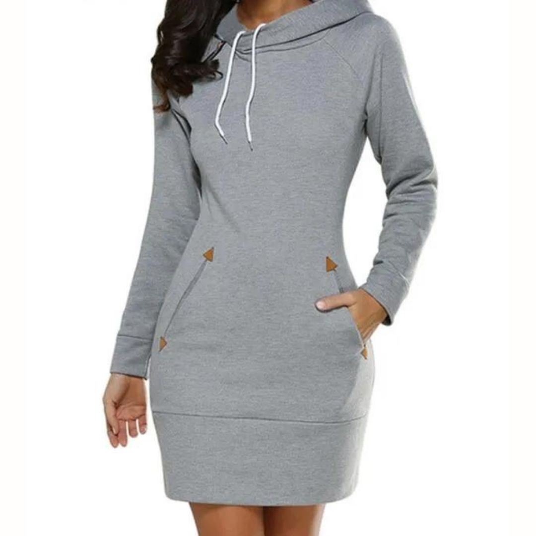 Mune | Casual hoodie sweatshirt dress with pockets