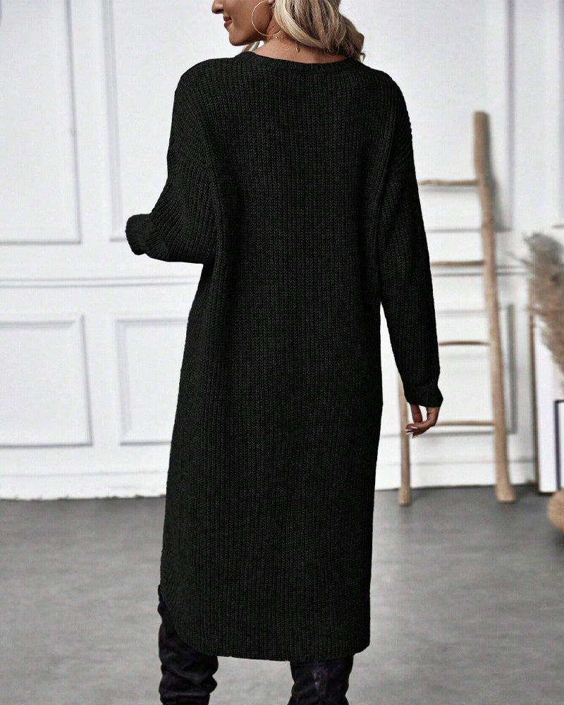 Mune | Sweater dress with irregular hem