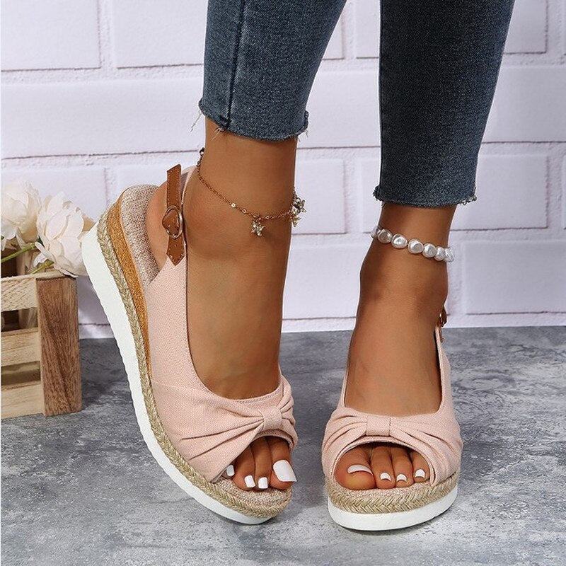 Mune Fashion | Orthopedic Peep-Toe Wedges