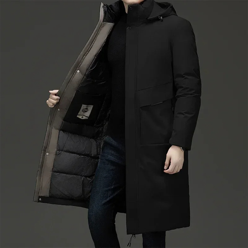 Mune | Men's Longline Parka with Hood and Insulated Lining