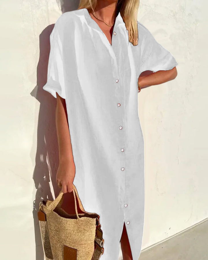 Cotton Shirt Dress