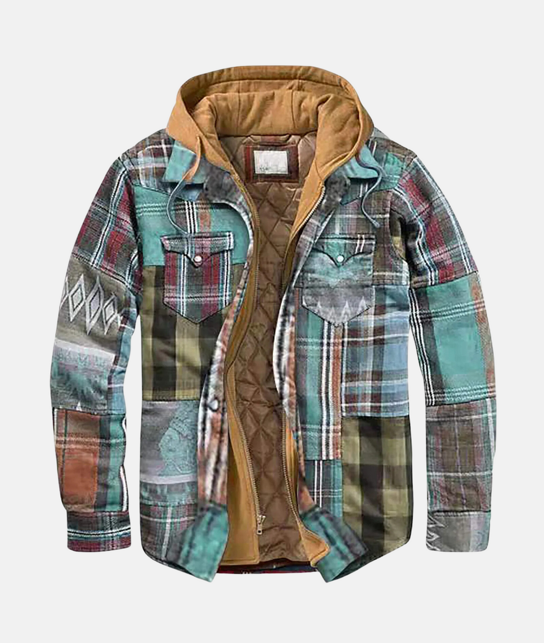 Mune | Checked Flannel Shirt with Hood for Men