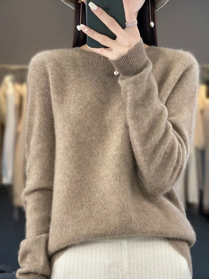 Mune | Cashmere Sweater Women Round Neck Soft and Elegant Knit Sweater