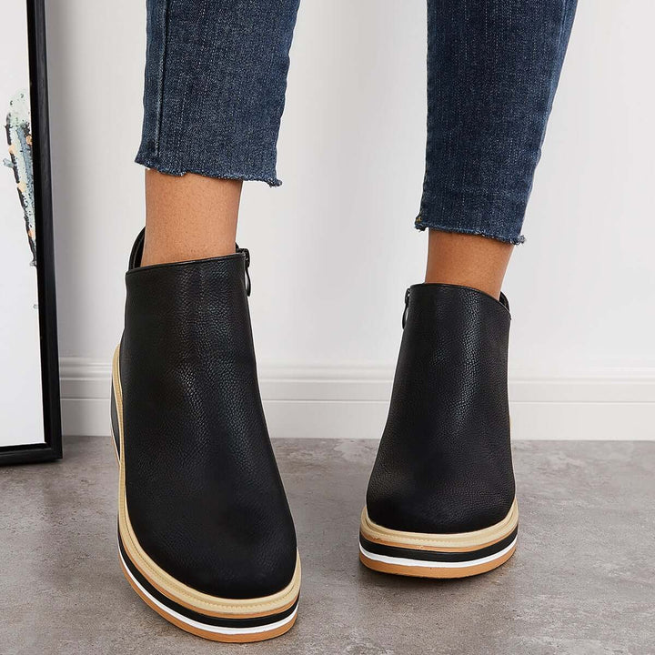 Mune | Ankle Boot with Side Zipper