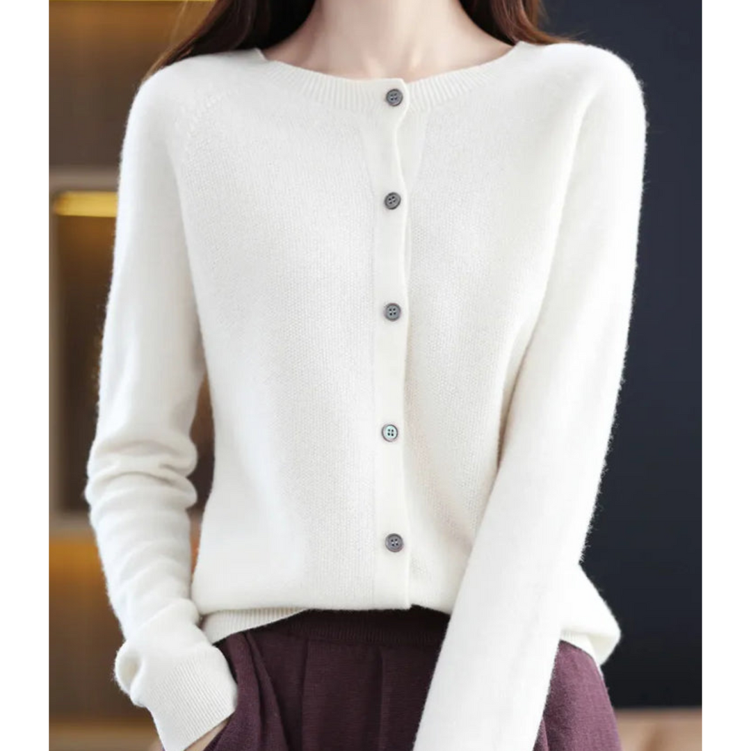Mune | Women's Round Neck Cardigan Sweater