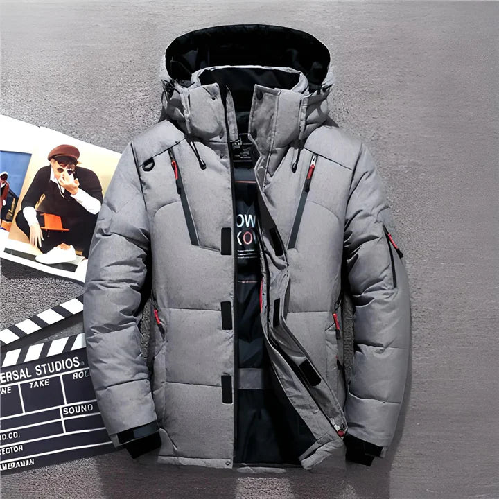 Mune | Men's Winter Puffer Jacket Hooded Insulated Outdoor Design