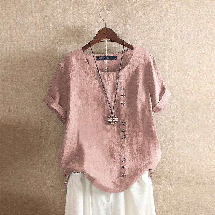 Mune Fashion - Blouse made of high-quality cotton with beautiful button closure