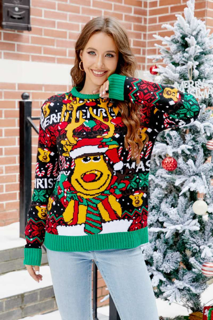 Mune | Christmas Cartoon Reindeer Sweater