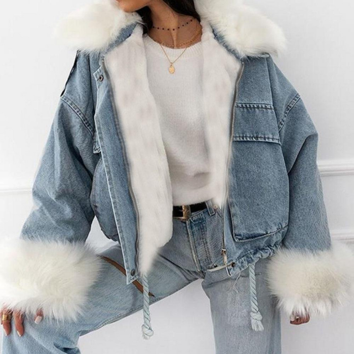 Mune | Winter Jacket Made Of Denim for Women