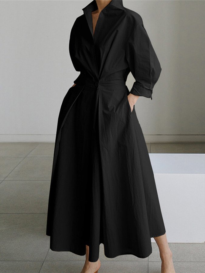 Mune | Elegant Shirt Dress with Buttons