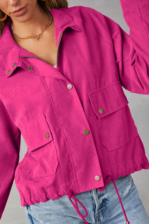 Mune | Checked Lapel Double-Button Two-Pocket Midi Jacket