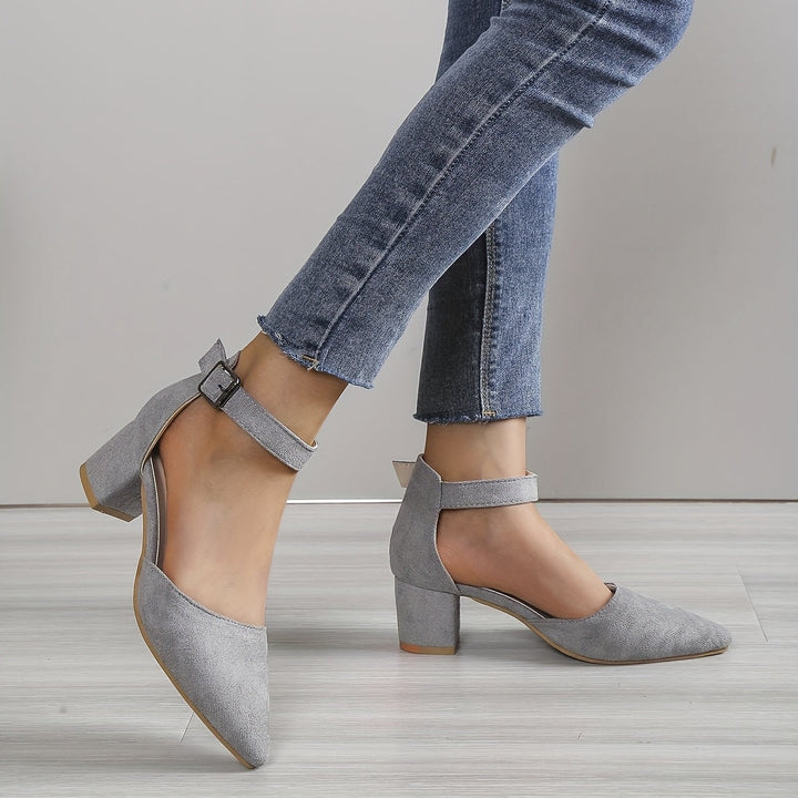 Mune Fashion | Women's sandals with block heel lacing, with ankle straps, Elegant