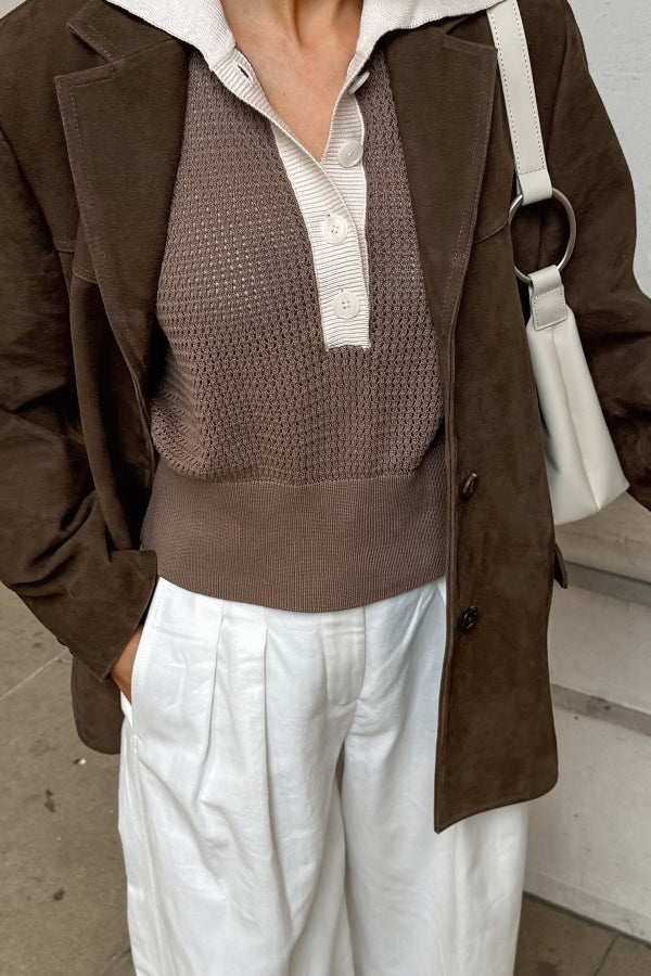 Mune | Vintage Sleeveless Suede Jacket