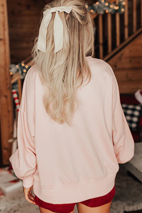 Mune | Santa Claus Sequins Casual Loose Sweatshirt