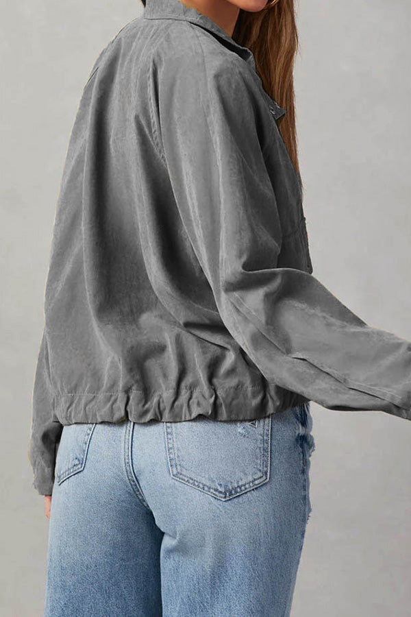 Mune | Checked Lapel Double-Button Two-Pocket Midi Jacket