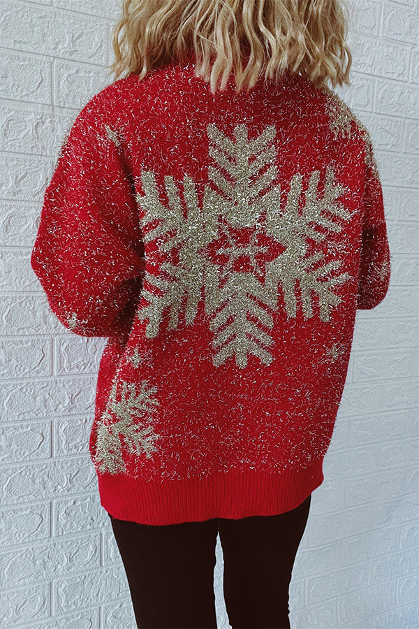 Mune | Christmas Pattern Knitted Round Neck Long Sleeve Sweater