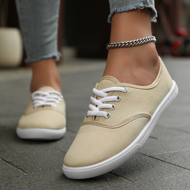 Mune Fashion | Comfortable Low Canvas Lace-up Shoes