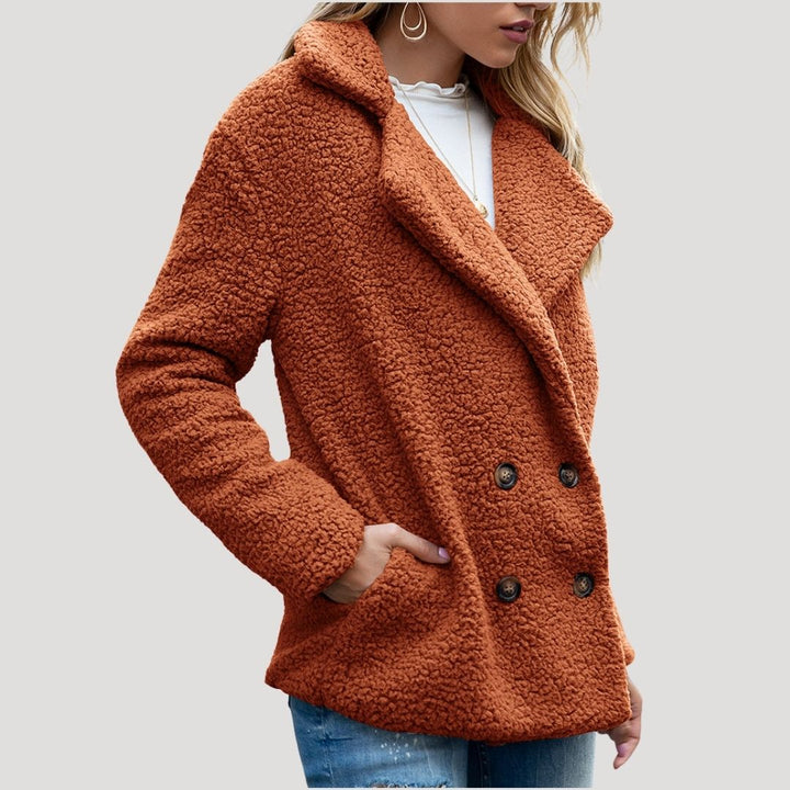 Mune | Women's Teddy Fleece Double-Breasted Winter Jacket