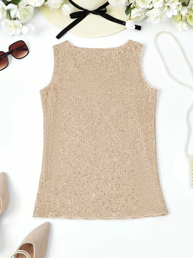 Mune Fashion | Sleeveless Top with Sequins