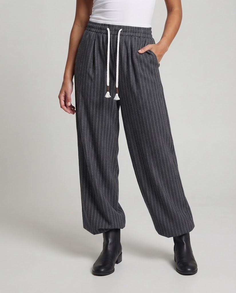 Women Casual, Wide Balloon Pants Mune Fashion