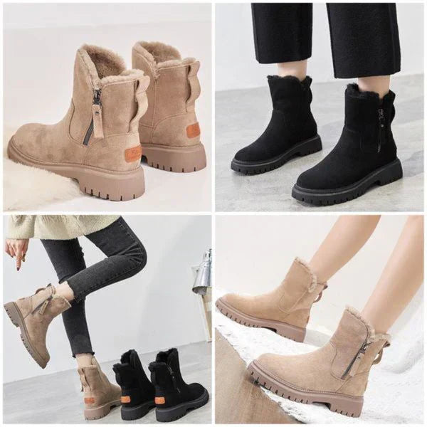 Mune Fashion | Women's Insulated Winter Ankle Boots with Zipper
