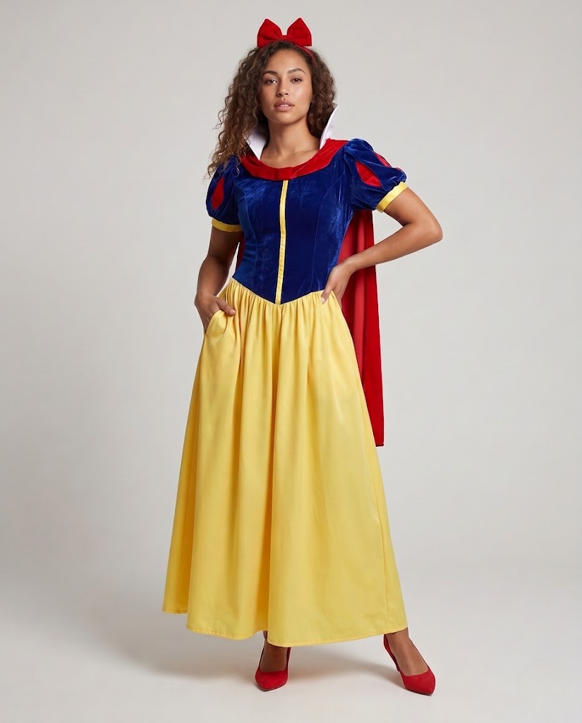 Women's Fairy Tale Princess Costume with Generous Skirt and Detail-Loving Top Mune Fashion