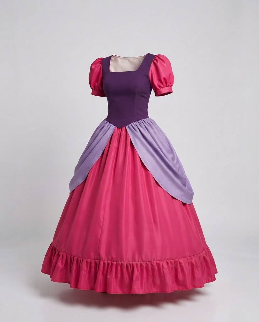 Ladies Enchanting Princess Dress with Ruffles Mune Fashion