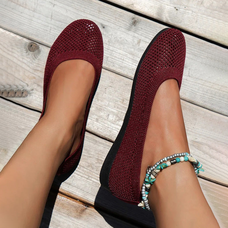 Casual Breathable Flat Shoes Mune Fashion