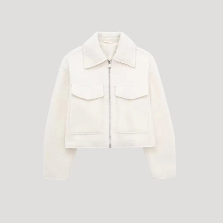 Mune | Women's structured cropped wool jacket autumn jacket