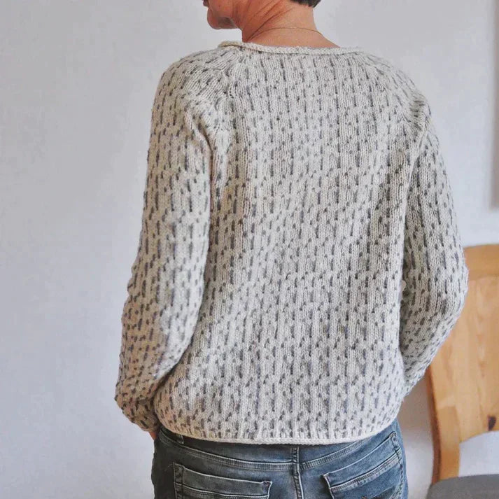 Mune | Gray Boat Neck Sweater - Stylish and Comfortable Women's Clothing