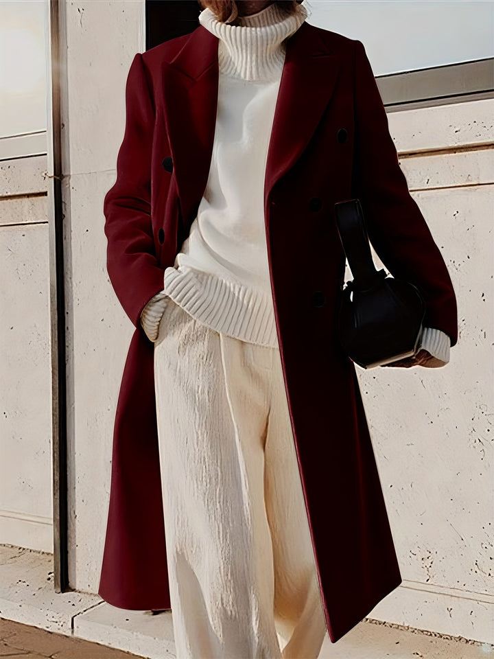 Mune | Stylish Classic Winter Double-breasted Overcoat for Women