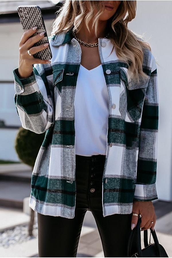 Mune | Feeling Plaid with Pockets Relaxed Jacket