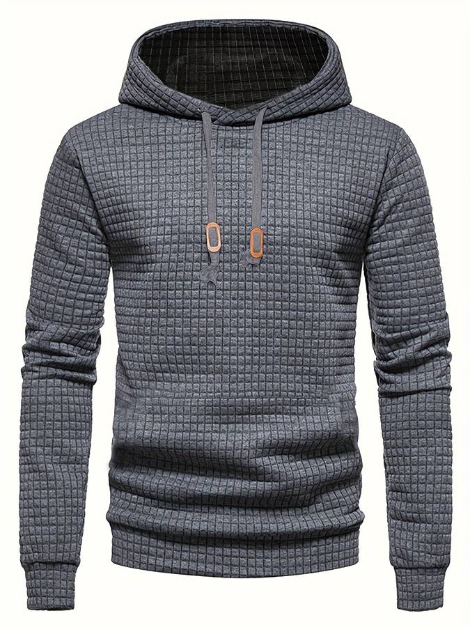 Mune | Casual Waffle Pattern Hoodie for Men
