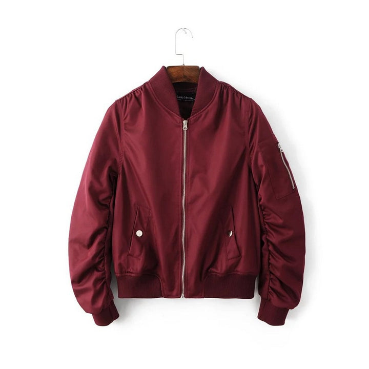 Men's short bomber jacket with thermal quilted insulation, zipper, and arm pocket Mune Fashion