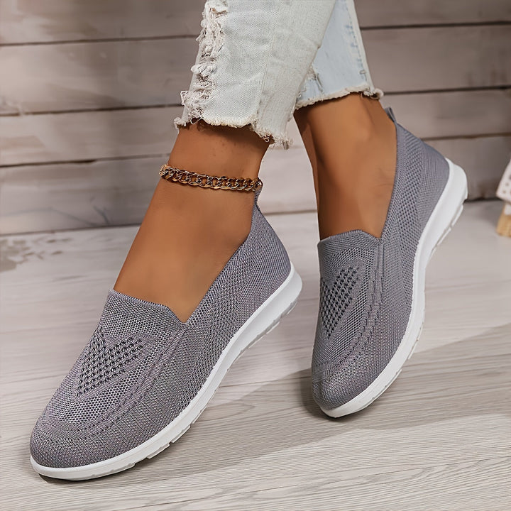 Mune Fashion | Solid Color Knitted Sneakers For Women