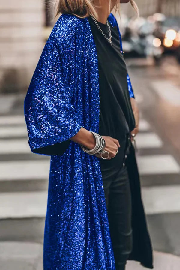 Mune | Jacket in Windproof Knit with Sequins Suzie