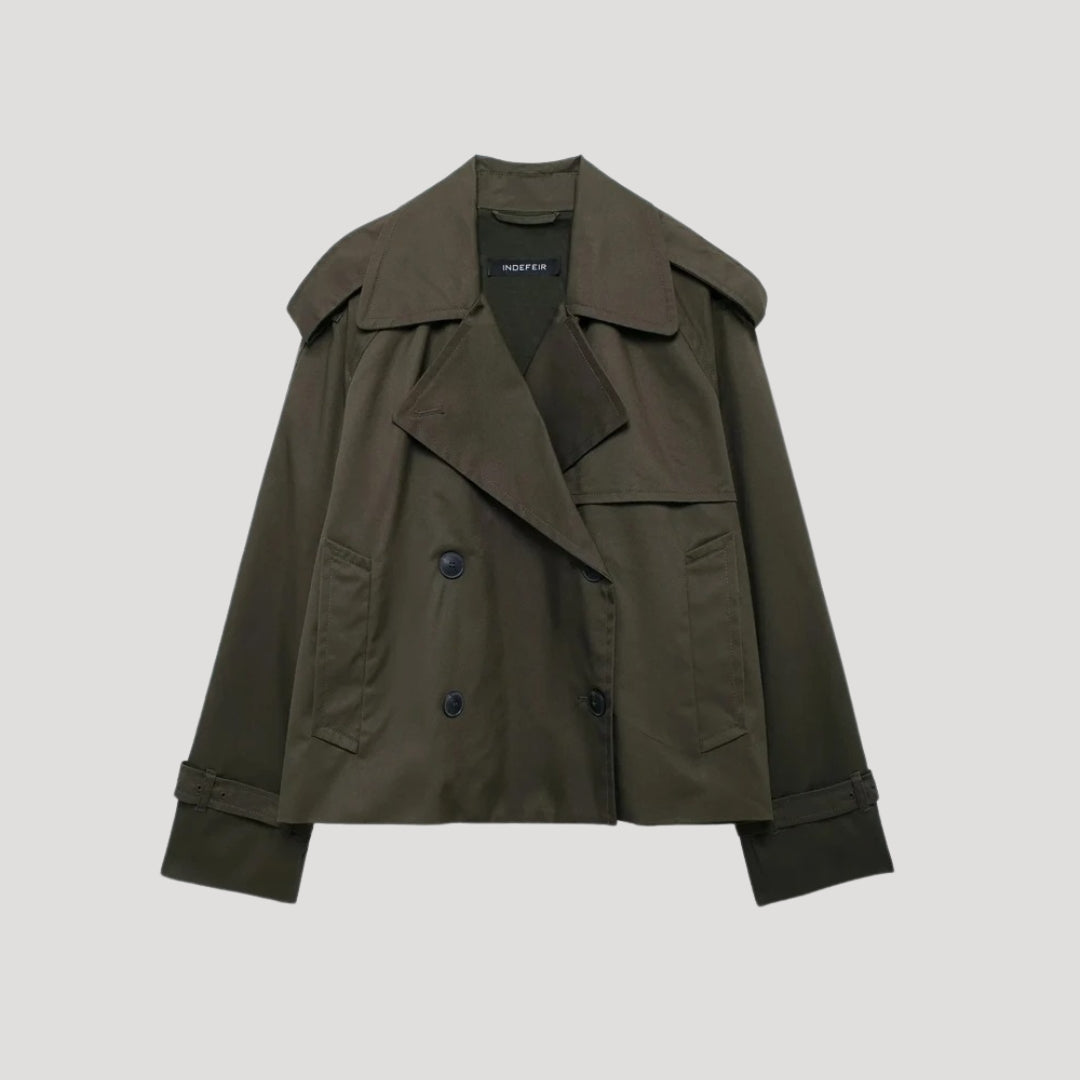 Mune | Women's cropped trench coat – lightweight summer jacket