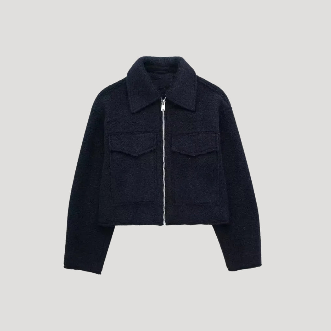 Mune | Women's structured cropped wool jacket autumn jacket