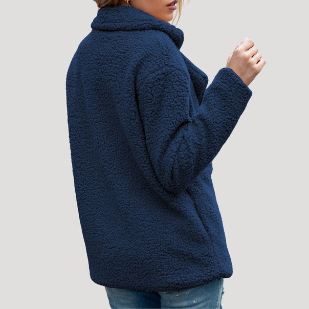 Mune | Women's Teddy Fleece Double-Breasted Winter Jacket