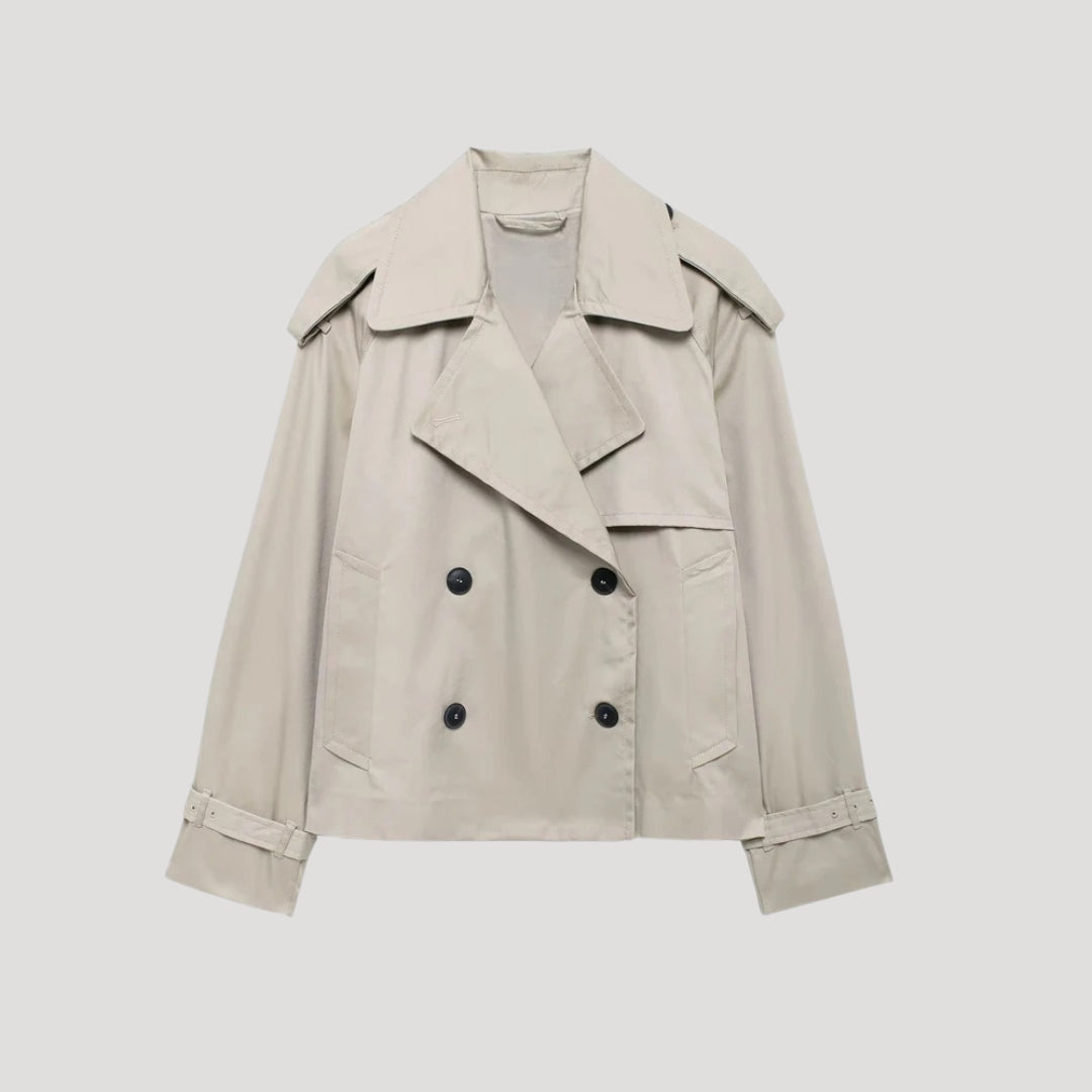 Mune | Women's cropped trench coat – lightweight summer jacket