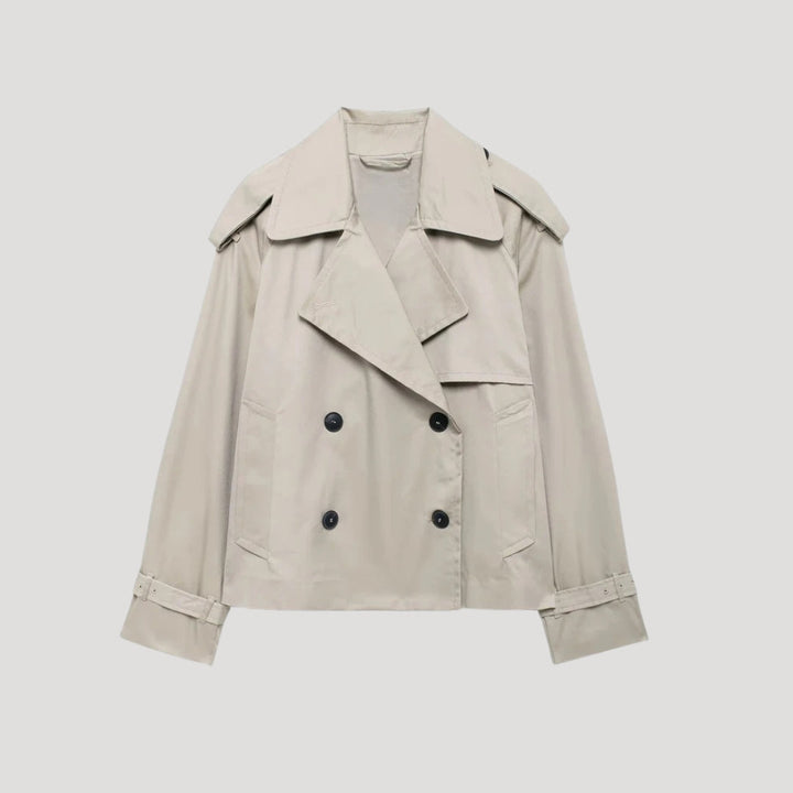 Mune | Women's cropped trench coat – lightweight summer jacket
