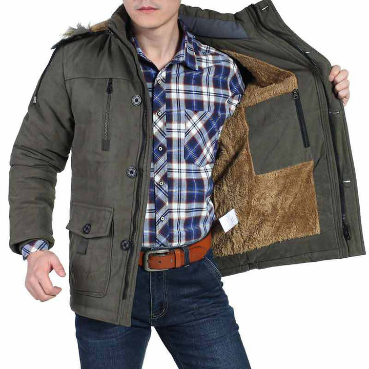 Men Comfortable Winter Parka Mune Fashion