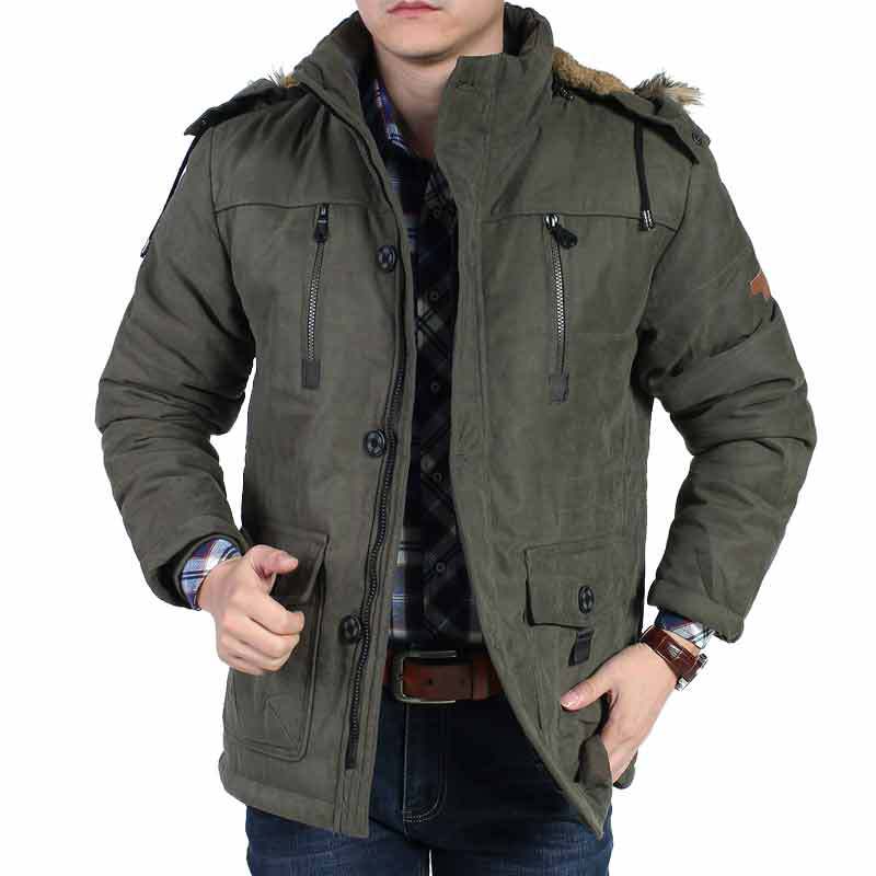 Men Comfortable Winter Parka Mune Fashion