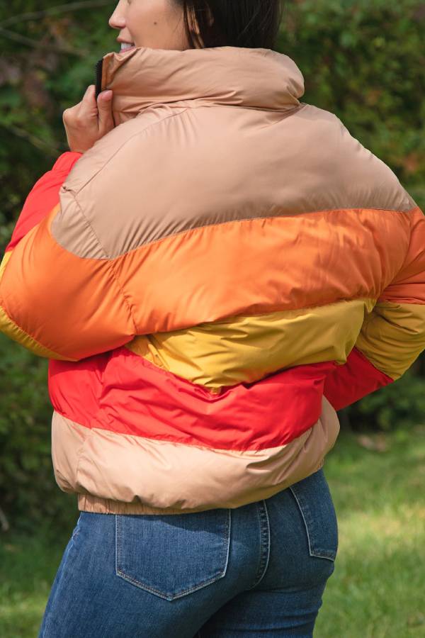 Mune | Sunglow Color Block Puffer Coat