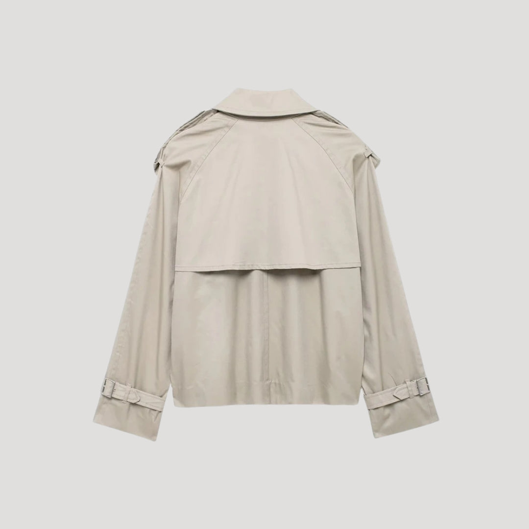 Mune | Women's cropped trench coat – lightweight summer jacket