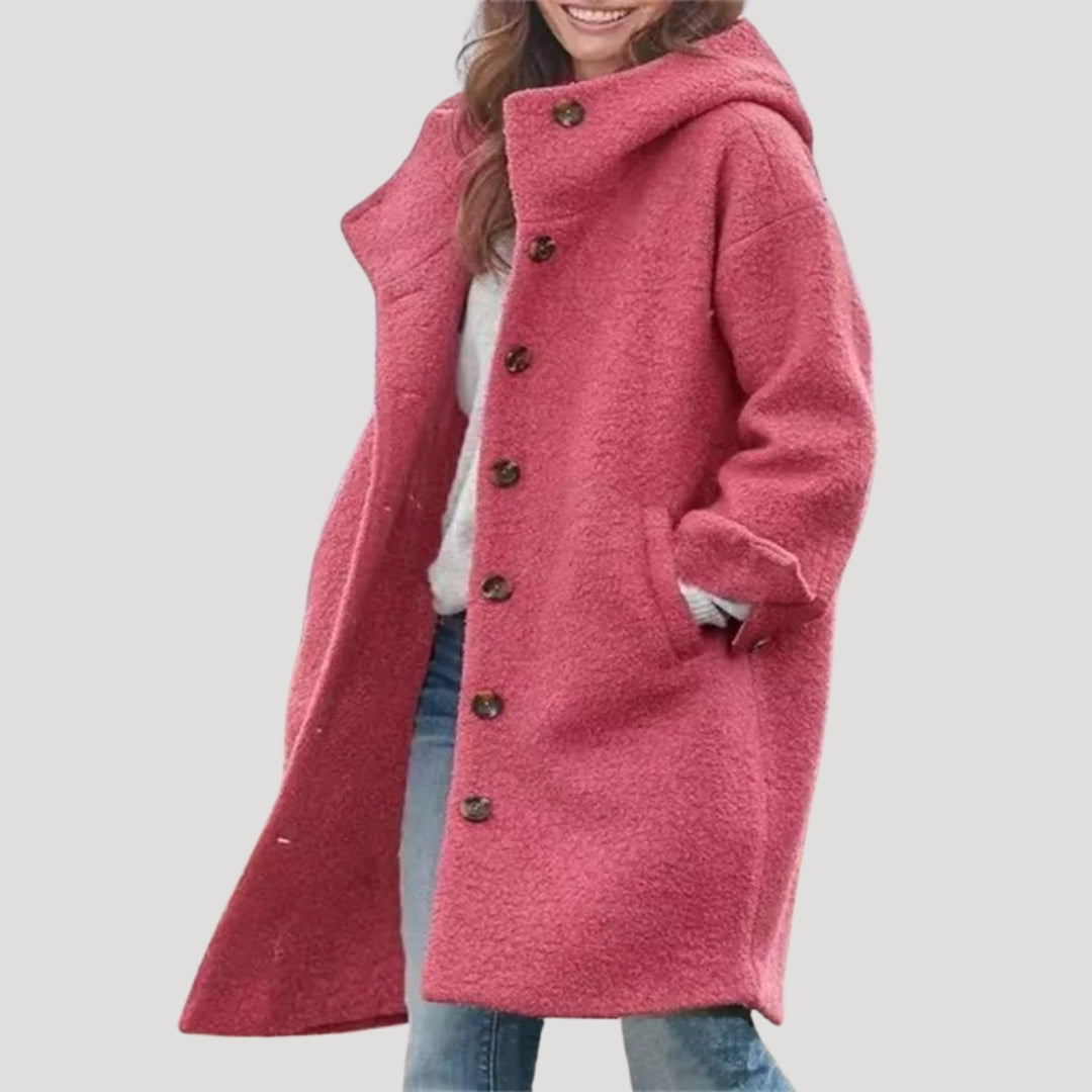 Mune | Women's Winter Coat Long Wool Blend Oversized Jacket